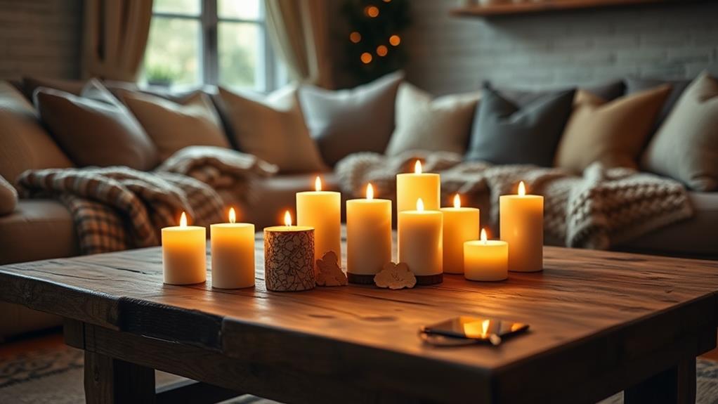 cozy safe flameless candles