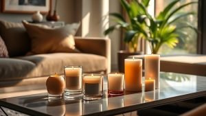 designer candles for ambiance
