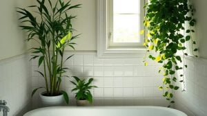 feng shui bathroom plants
