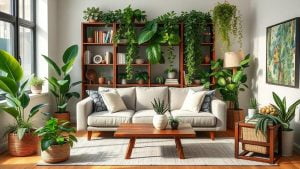 low maintenance living room decor