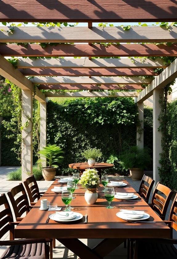 Stunning Ideas for Your Outdoor Dining Space 6 chic sunlight protection options