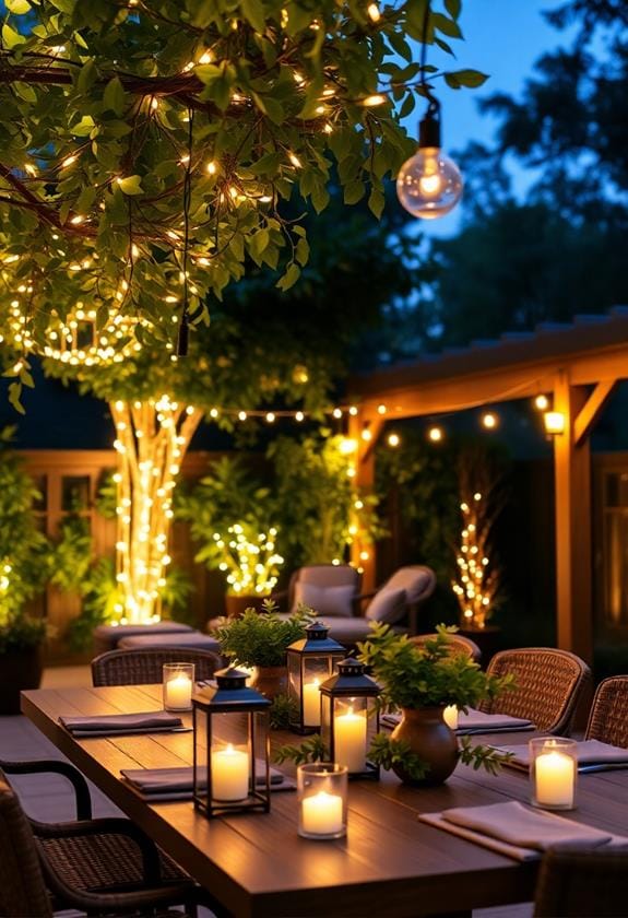 Stunning Ideas for Your Outdoor Dining Space 2 creating atmospheric lighting effects