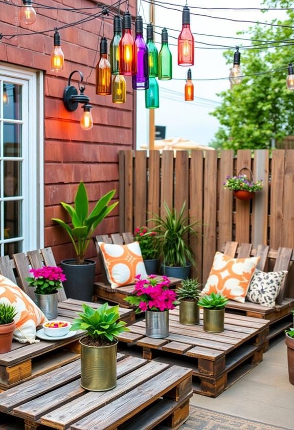 Cost-Effective Ideas for Patio Decor 2 creative recycling project suggestions