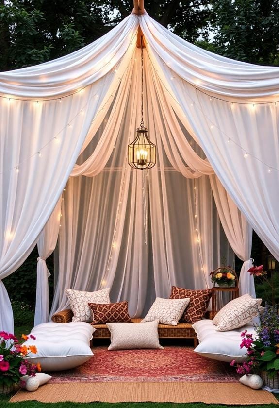 10 Best Boho Style Outdoor Decor Ideas 7 enchanting outdoor glamping experience