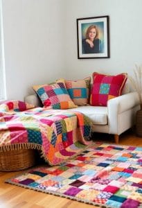 fabric scrap home decor