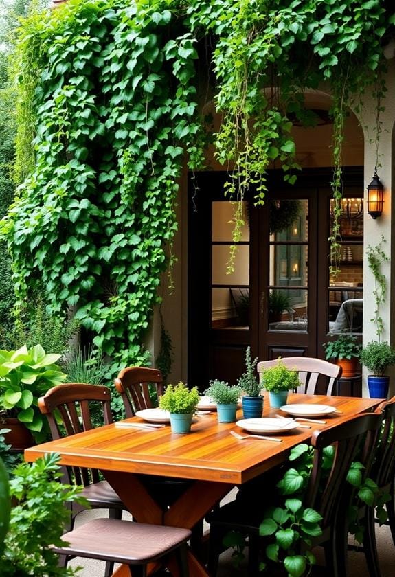 Stunning Ideas for Your Outdoor Dining Space 4 integrating nature into spaces
