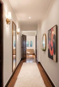 narrow hallway styling tips
