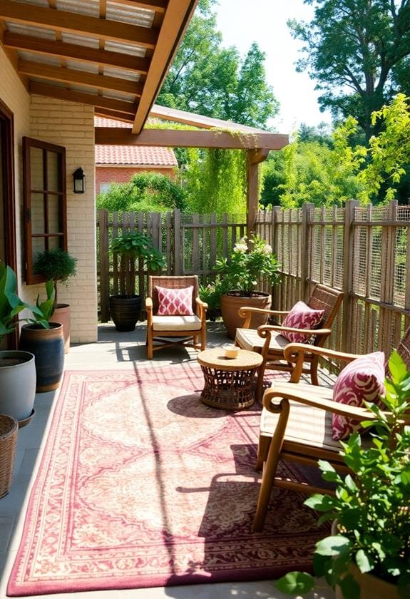 Top 10 Stylish Outdoor Rugs for Patios 8 retro style area rugs