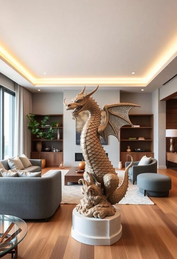 Must-Have Feng Shui Dragon Statues for Your Home 7 serene soothing dragon presence