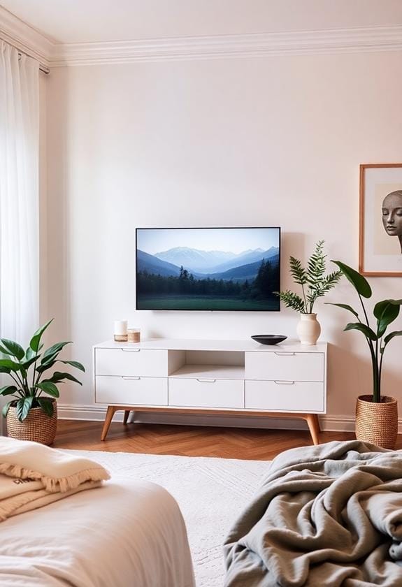 soothing decor enhances ambiance