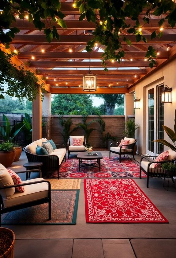stylish outdoor patio rugs