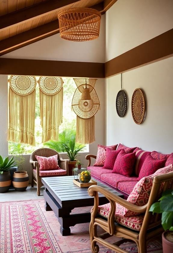 10 Best Boho Style Outdoor Decor Ideas 10 textile art home decor