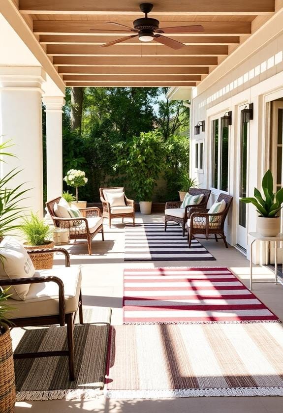 Top 10 Stylish Outdoor Rugs for Patios 2 timeless striped patterns