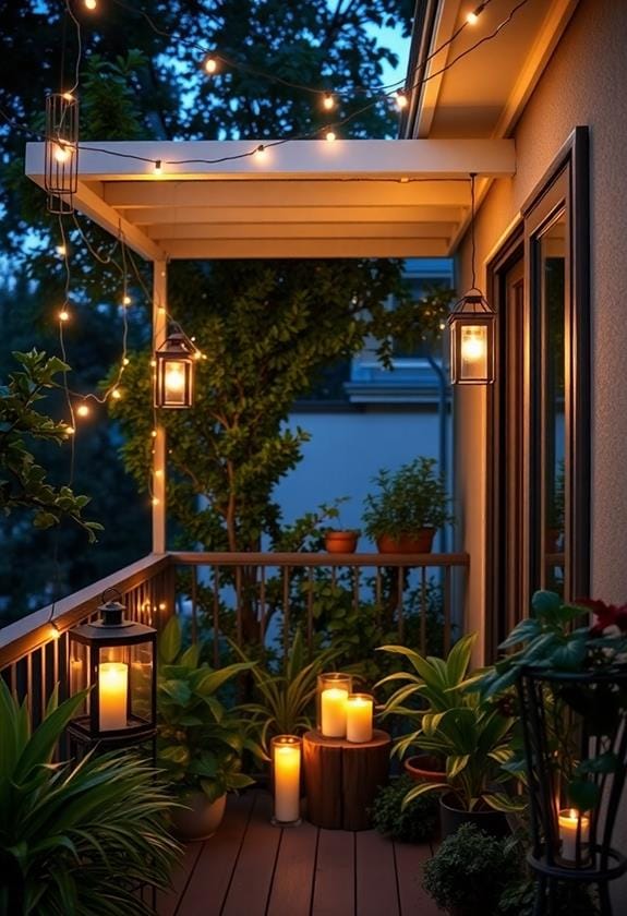 6 Best Outdoor Decor Ideas for Small Balconies 4 varied ambient lighting choices
