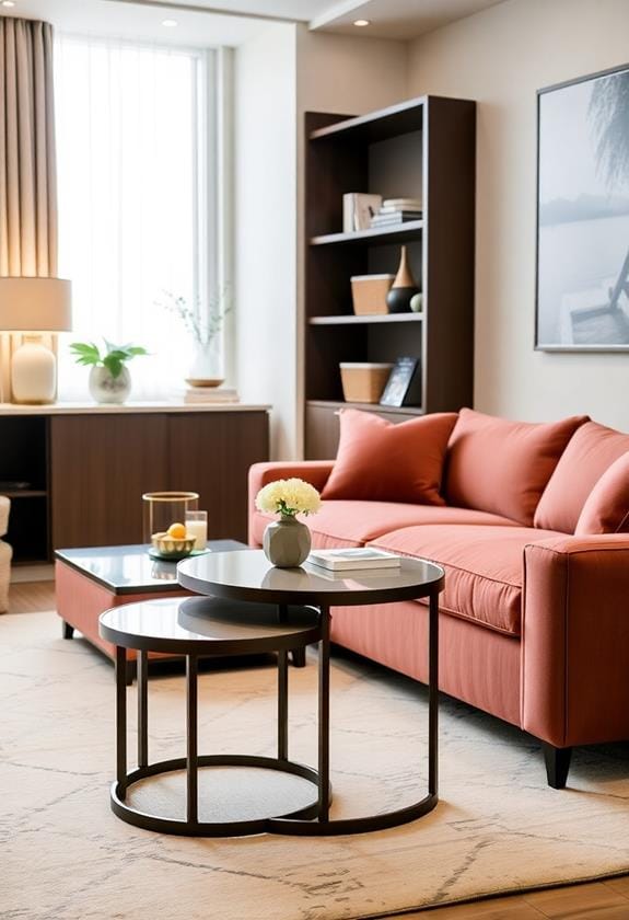 versatile nesting side tables