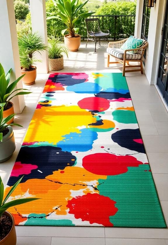 Top 10 Stylish Outdoor Rugs for Patios 10 vibrant contemporary artistic expression