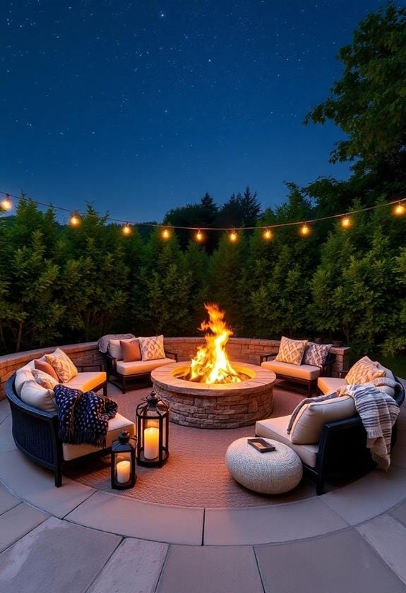5 Best Outdoor Seating Arrangements Ideas 1 warm outdoor gathering space